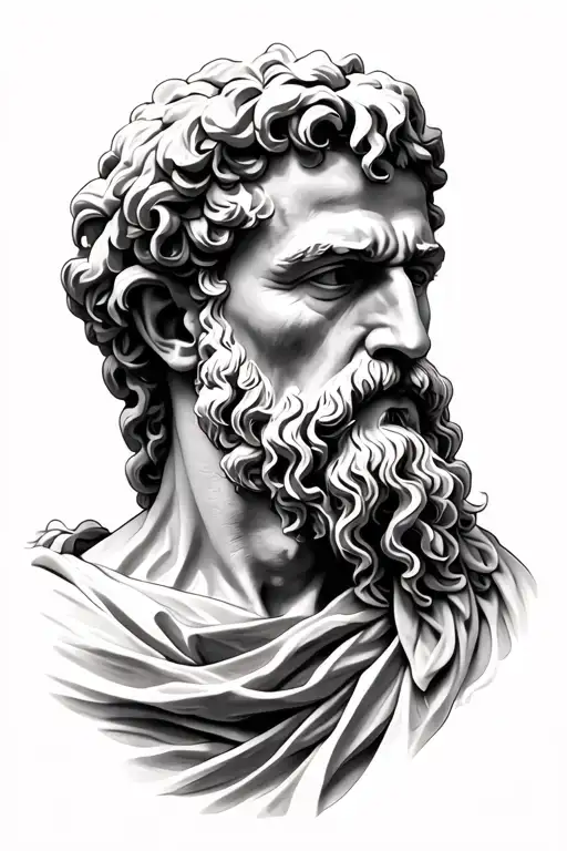 Stoicism epictetus tattoo design idea