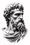 Stoicism epictetus tattoo design idea
