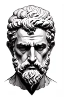 Stoicism epictetus tattoo design idea