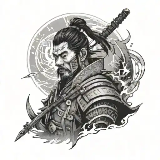 Ghost Of Tsushima tattoo design idea