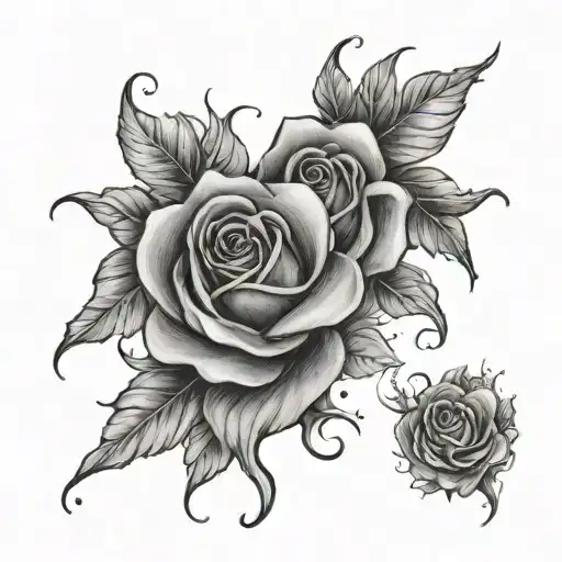 soul mates tattoo design idea
