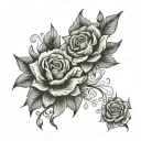 soul mates tattoo design idea