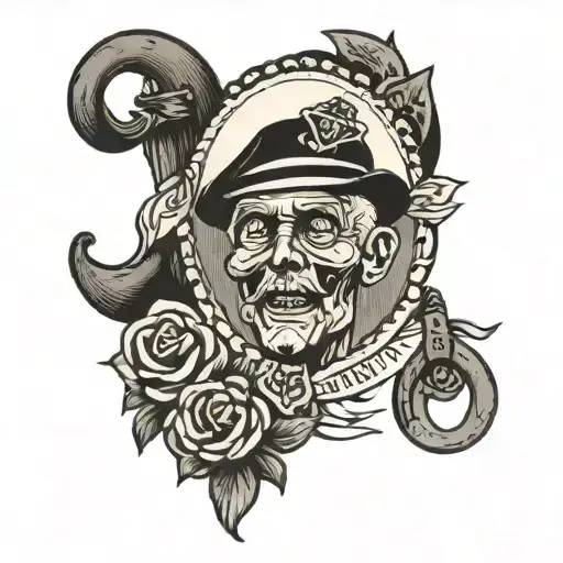 memorial for my navy grandpa tattoo design idea