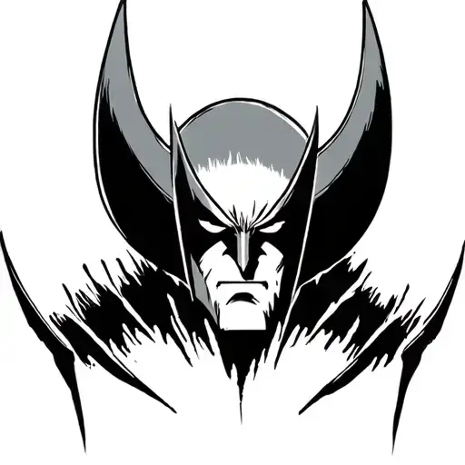 Marvels Wolverine clawmarks underneath tattoo design idea