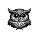Cute Owl tattoo design idea