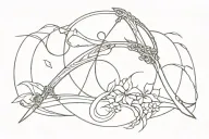 Mori Calliope scythe tattoo design idea