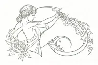 Mori Calliope scythe tattoo design idea