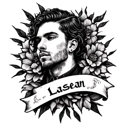 Arm tattoo with a tribute to my brother who passed, "Lasean" tattoo design idea