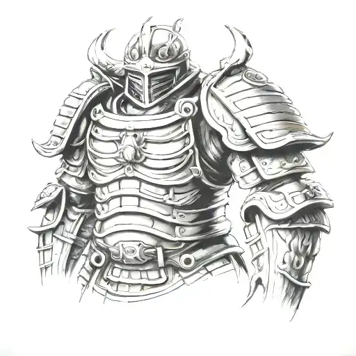 samurai armor tattoo tattoo design idea