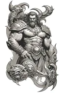 Samson tattoo design idea