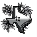 Texas And Illinois  tattoo design idea