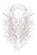 cybersigilism design lines tattoo design idea