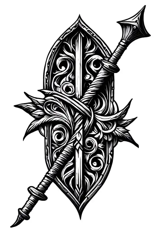 midieval Flail tattoo design idea