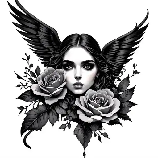 Dark Romance tattoo design idea