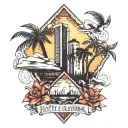 hotel California tattoo design idea