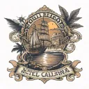 hotel California tattoo design idea