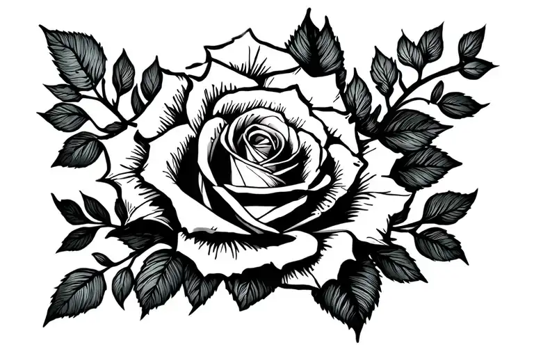 999 juice wrld tattoo with a black rose design featuring tattoo design idea