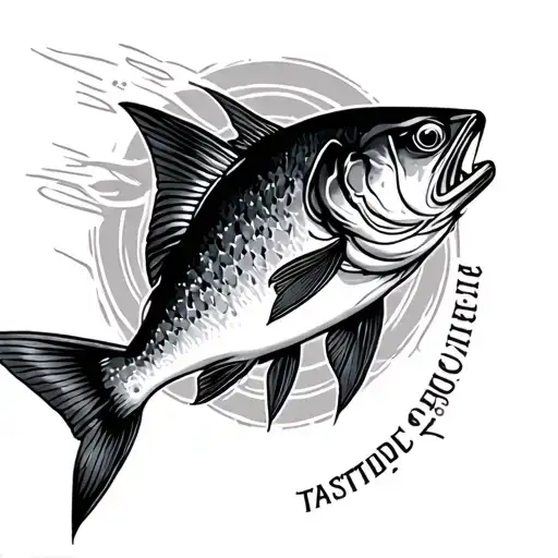 cod and herring minimalistisk upper arm tattoo tattoo design idea