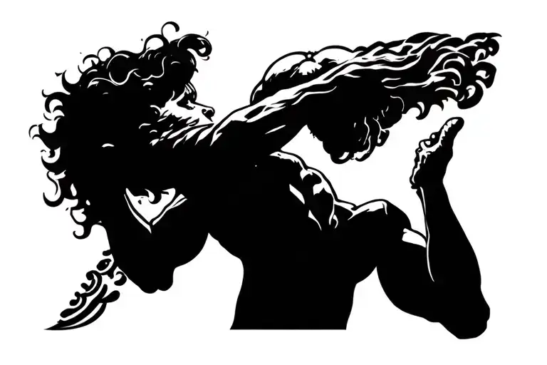 Strength son kid tattoo design idea