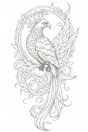 Phoenix tattoo design idea