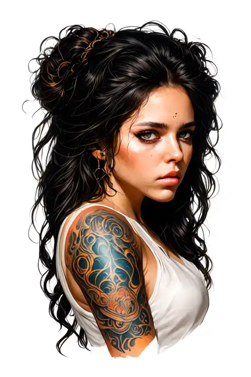 Tattoo Description for ArtistPlacement: Inner forearm, vertical orientation, flowing from elbow down toward wrist.To tattoo design idea