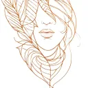 feminine patchwork sleeve tattoo design idea