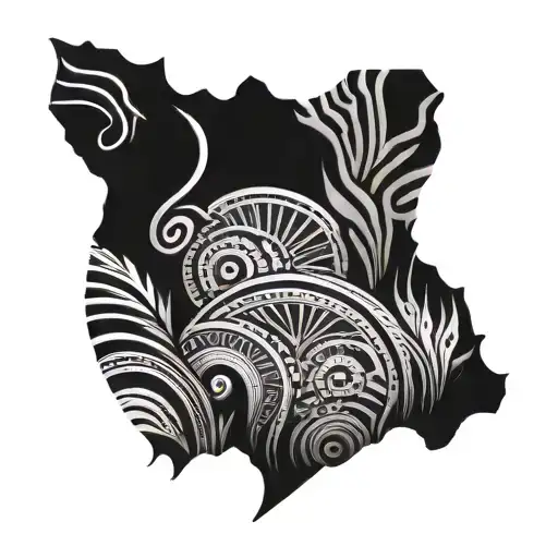African tribal patterns tattoo design idea