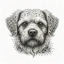 Maltese dog tattoo design idea