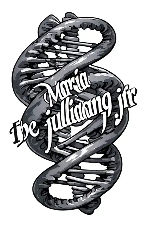 "Maria fe julian jr" Dna strang in helix tattoo design idea