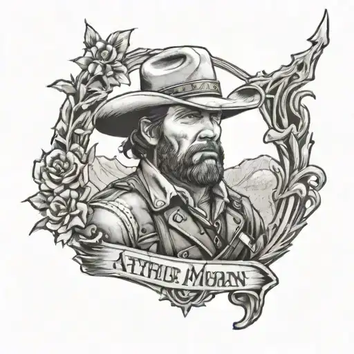 arthur morgan grave stone tattoo design idea