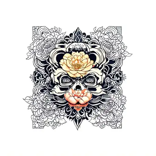 swag lace tattoo design idea