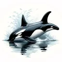 orcas  tattoo design idea