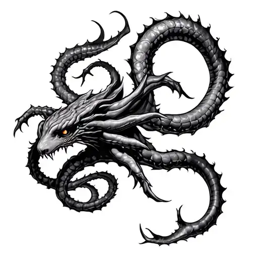 Hydra tattoo design idea