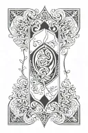 patch work back tattoo tattoo design idea