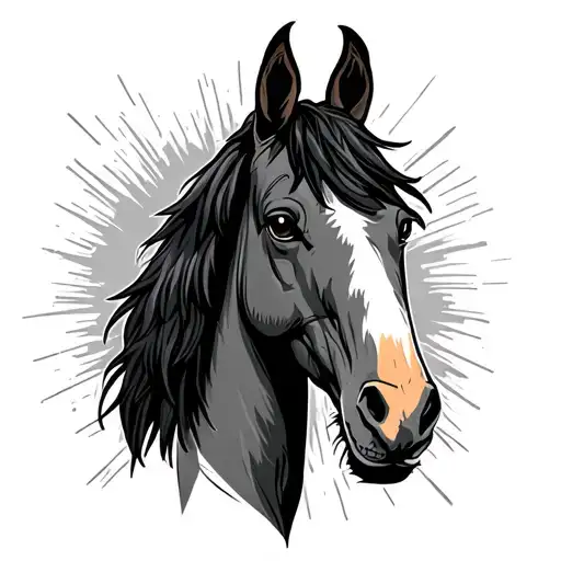 Bojack Horseman tattoo design idea