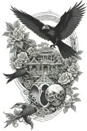 pyramideyeball,dragon,roses,tree of life,waterfall,moon,whale,nasty,raven, snakes,earth,mushrooms,marijuana  tattoo design idea