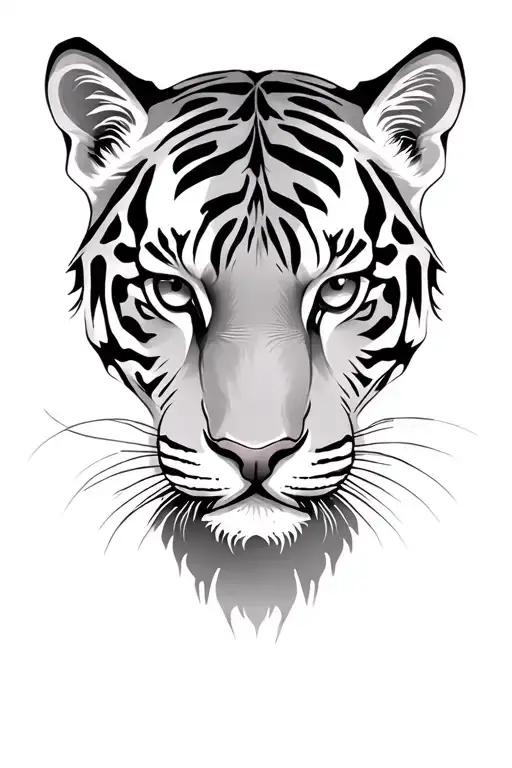 tiger eyes tattoo design idea