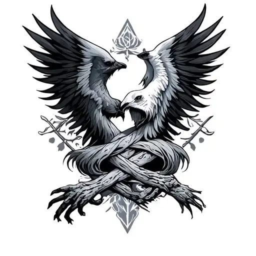 Brotherhood loyalty intertwined tattoo design idea