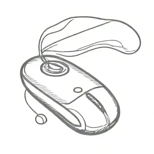 A minimalist tattoo of a coffee bean morphing into a gaming controller, representing the client's love for both coffee and gaming tattoo design idea