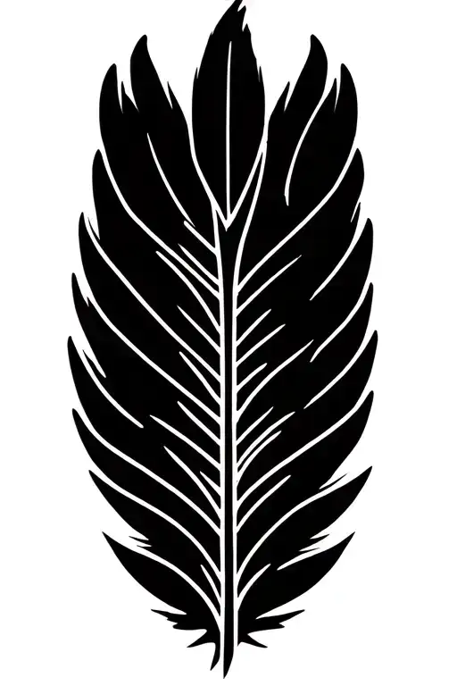 eagle feather tattoo design idea