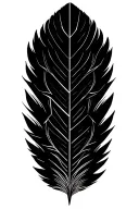 eagle feather tattoo design idea