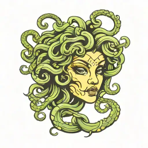 medusa head tattoo design idea