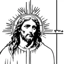 catholic jesus tattoo design idea