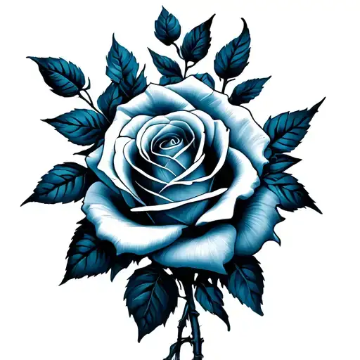Micheal Kaiser tattoo Las Rosas Azules tattoo design idea
