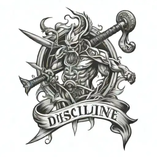 discipline tattoo design idea
