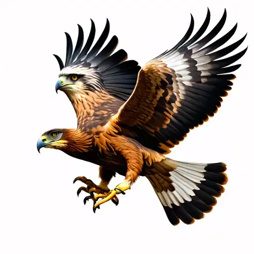 Red Tailed Hawk tattoo design idea