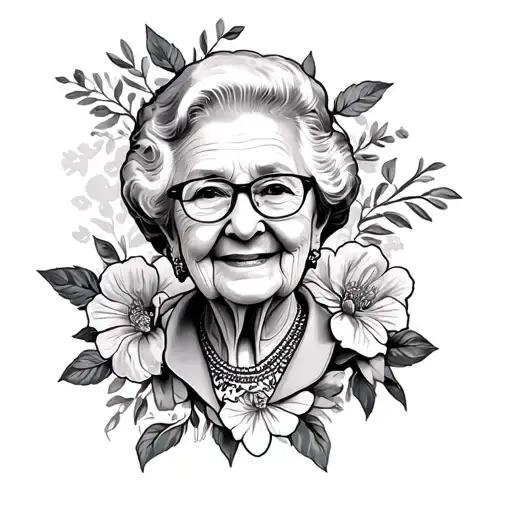 Grandma Memorial tattoo design idea