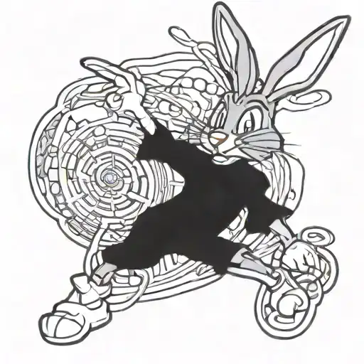 bugs bunny tattoo design idea