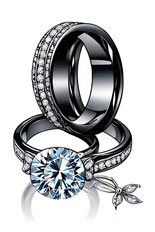 marriage wedding rings date 06 06 20 tattoo design idea