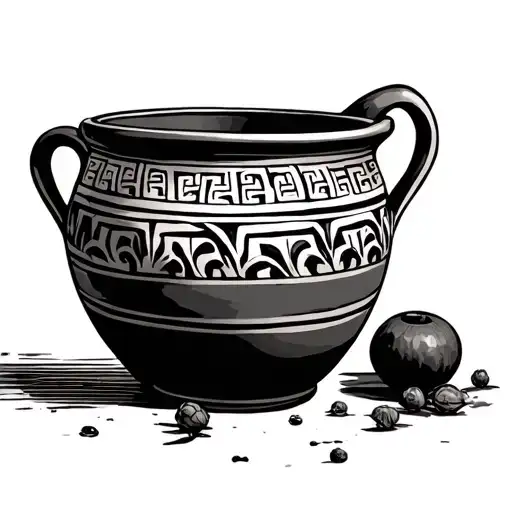 Greek Pottery tattoo design idea